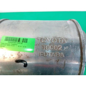 Recambio de tubo escape trasero para toyota yaris active referencia OEM IAM 10Q02  