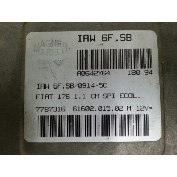 Recambio de centralita motor uce para fiat punto berlina (176) 55 s referencia OEM IAM 007787316 6160201502 