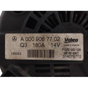 Recambio de alternador para mercedes-benz sprinterii caja cerrada (desde 01.06) 2.1 cdi referencia OEM IAM A0009067702 180A FGN1