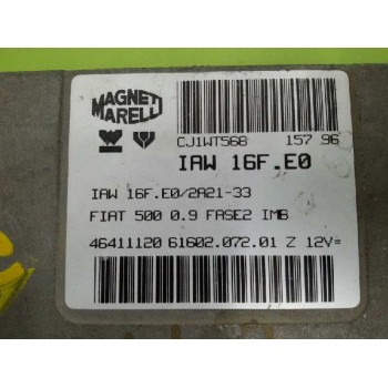 Recambio de centralita motor uce para fiat cinquecento (170) 0.9 i.e. s referencia OEM IAM 46411120 6160207201 