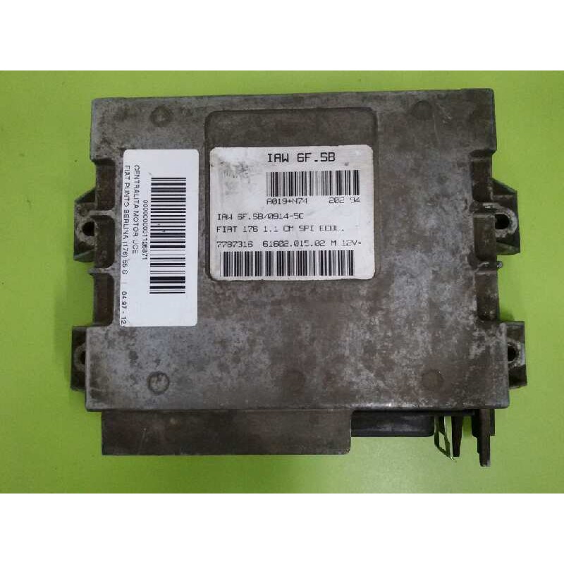 Recambio de centralita motor uce para fiat punto berlina (176) 55 s referencia OEM IAM 007787316 6160201502 