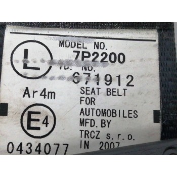 Recambio de cinturon seguridad trasero izquierdo para citroën c1 1.4 hdi cat (8ht / dv4td) referencia OEM IAM 7P2200  