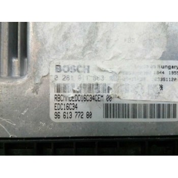 Recambio de centralita motor uce para citroën c4 berlina vtr plus referencia OEM IAM 9661377280 0281011863 