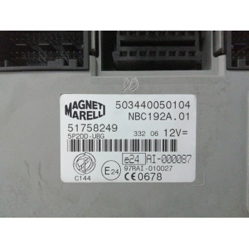 Recambio de modulo electronico para fiat stilo (192) 1.9 8v jtd cat referencia OEM IAM 51758249  