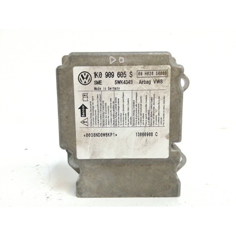 Recambio de centralita airbag para skoda octavia berlina (1z3) 2.0 16v fsi referencia OEM IAM 1K0909605S 5WK43411 