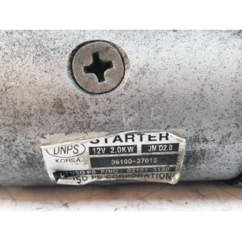 Recambio de motor arranque para hyundai tucson (jm) 2,0 crdi vgt classic 4x2 referencia OEM IAM 3610027010 031013190 