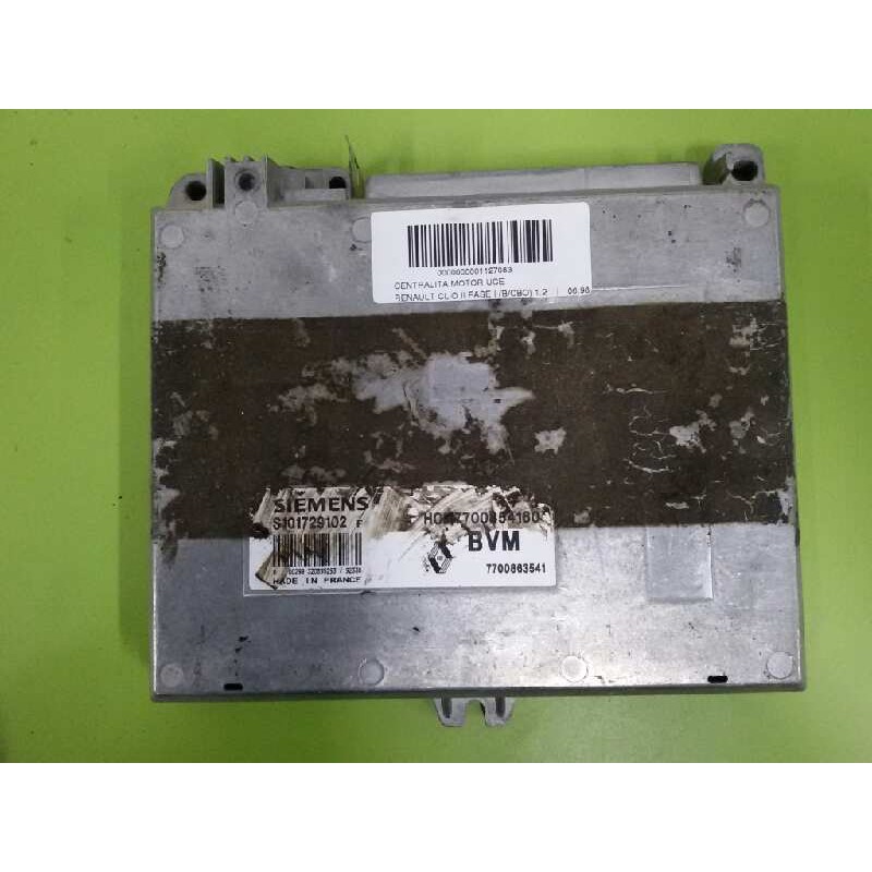 Recambio de centralita motor uce para renault clio ii fase i (b/cbo) 1.2 referencia OEM IAM 7700854160 S101729102F 