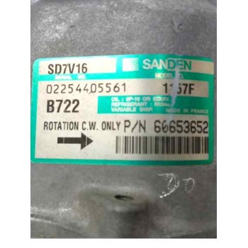 Recambio de compresor aire acondicionado para alfa romeo 147 (190) 1.6 16v cat referencia OEM IAM 60653652 115F SD7V16