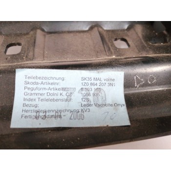 Recambio de apoyabrazos central para skoda octavia berlina (1z3) 2.0 16v fsi referencia OEM IAM 1Z0864207C  