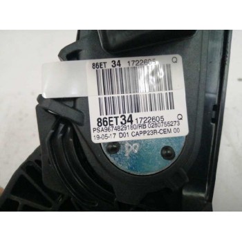 Recambio de potenciometro pedal para peugeot 308 sw 1.2 12v e-thp referencia OEM IAM 9674829180  