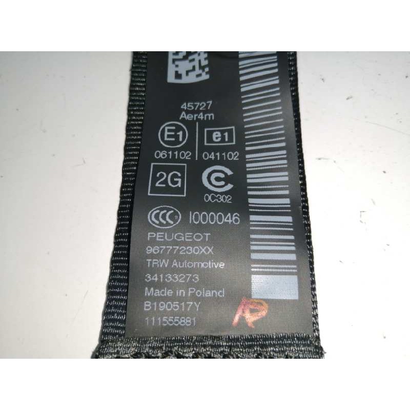 CINTURON SEGURIDAD TRASERO IZQUIERDO