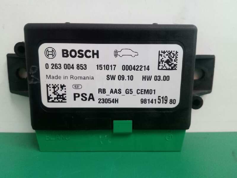 Recambio de modulo electronico para citroën c-elysée exclusive referencia OEM IAM 0263004853 0263004853 