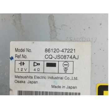 Recambio de sistema audio / radio cd para toyota prius (nhw20) 1.5 cat referencia OEM IAM 8612047221  