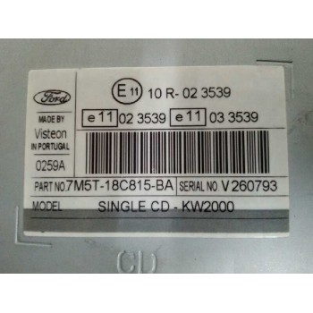 Recambio de sistema audio / radio cd para ford focus berlina (cap) ambiente (d) referencia OEM IAM   
