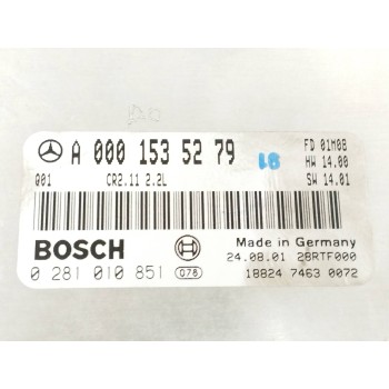 Recambio de centralita motor uce para mercedes-benz clase c (w203) berlina 2.2 cdi cat referencia OEM IAM A0001535279 0281010851