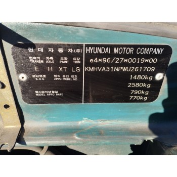 Recambio de carroceria corte para hyundai accent (x3) 1.5 12v cat referencia OEM IAM   