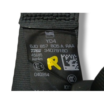 Recambio de cinturon seguridad trasero izquierdo para seat ibiza (6p1) reference referencia OEM IAM 6J0857805A  