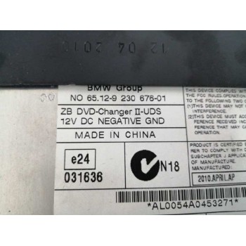 Recambio de sistema dvd para bmw 7 (f01, f02, f03, f04) 750 i, li referencia OEM IAM 65129230676  