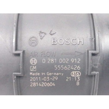 Recambio de caudalimetro para opel insignia sports tourer 2.0 cdti cat referencia OEM IAM 55562426 0281002912 