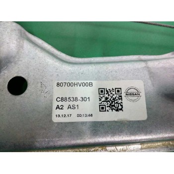 Recambio de elevalunas delantero derecho para nissan qashqai (j11) 1.5 turbodiesel cat referencia OEM IAM 80700HV00B  