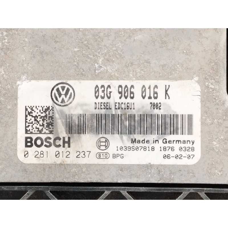 CENTRALITA MOTOR UCE 0281012237