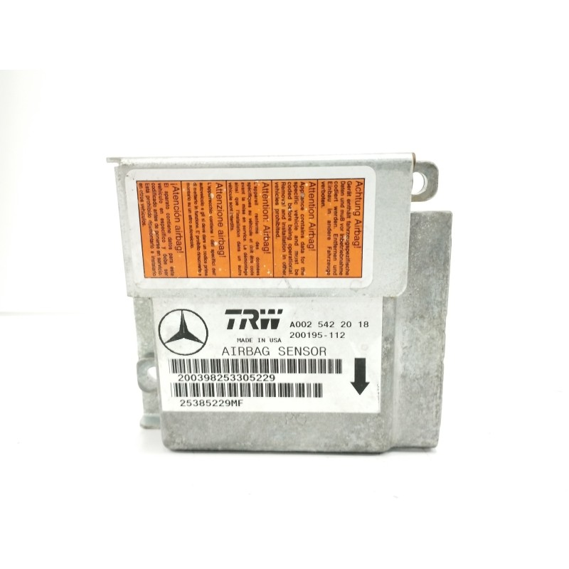 Recambio de centralita airbag para mercedes-benz clase m (w163) 3.2 v6 18v cat referencia OEM IAM A0025422018 200195112 