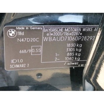 bmw serie 1 berlina (e81/e87) del año 2009