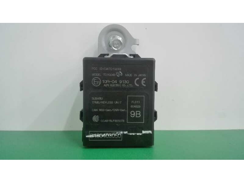 Recambio de modulo electronico para subaru xv (g5) 2.0 cat referencia OEM IAM TD1G049 UNIDAD KEYLESS CWTD1G049 Recambio de modulo electronico para subaru xv (g5) 2.0 cat referencia OEM IAM TD1G049 UNIDAD KEYLESS CWTD1G049