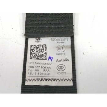 Recambio de cinturon seguridad trasero derecho para volkswagen golf vi (5k1) advance referencia OEM IAM 1K6857806AA  