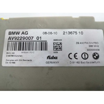 Recambio de modulo electronico para bmw 7 (f01, f02, f03, f04) 750 i, li referencia OEM IAM 65209229007 ANTENA 9229007