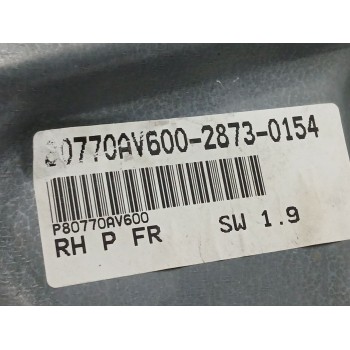 Recambio de elevalunas delantero derecho para nissan primera hatchback (p12) 1.6 referencia OEM IAM 80770AV600  
