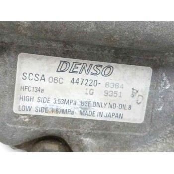 Recambio de compresor aire acondicionado para toyota corolla (e12) 2.0 turbodiesel cat referencia OEM IAM 4472206364  