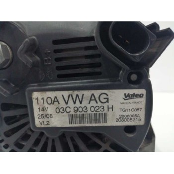 Recambio de alternador para volkswagen golf plus (5m1) 1.4 16v tsi referencia OEM IAM 03C903023H 110A TG11C057