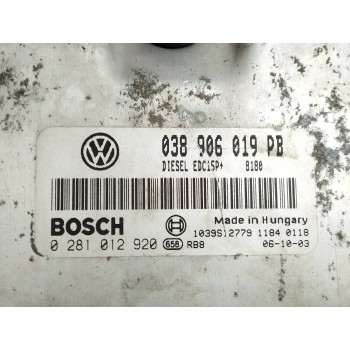 Recambio de centralita motor uce para skoda octavia berlina (1u2) tour referencia OEM IAM 038906019PB 0281012920 