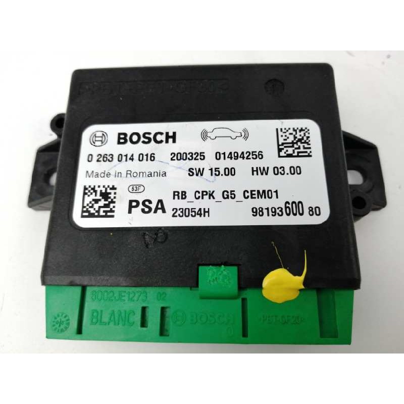 Recambio de modulo electronico para peugeot 3008 gt line referencia OEM IAM 9819360080 0263014016 