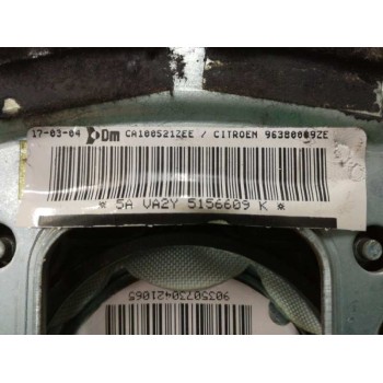 Recambio de airbag delantero izquierdo para citroën c3 1.4 hdi sx plus referencia OEM IAM 96380009ZE CA100521ZEE 