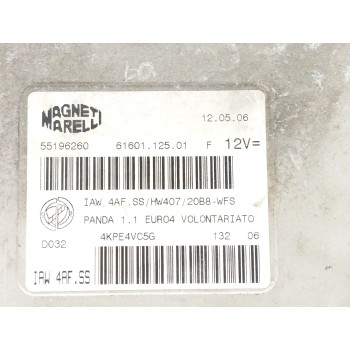 Recambio de centralita motor uce para fiat panda (169) 1.1 8v referencia OEM IAM 55196260 6160112501 