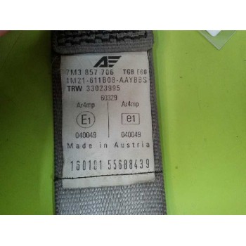 Recambio de cinturon seguridad delantero derecho para volkswagen sharan (7m6/7m9) v6 highline 4motion referencia OEM IAM 7M38577
