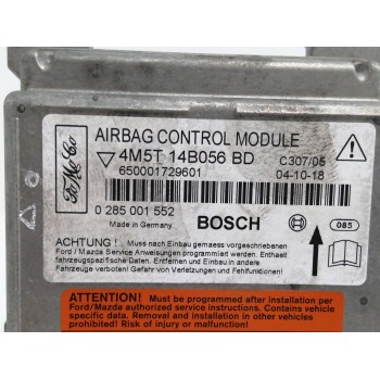 Recambio de centralita airbag para ford focus berlina (cap) 1.8 tdci turbodiesel cat referencia OEM IAM 4M5T14B056BD 0285001552 