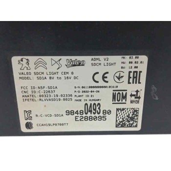 Recambio de modulo electronico para peugeot 308 iii (fb_, fh_, fp_, f3_, fm_) bluehdi 130 (fbyhzl, fbyhzt) referencia OEM IAM 98
