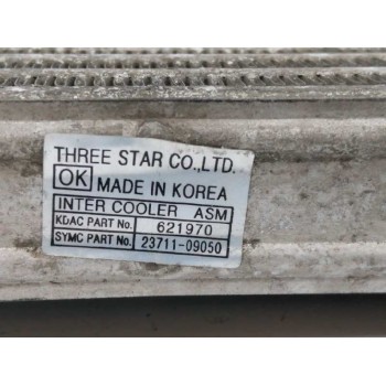 Recambio de intercooler para ssangyong actyon 2.0 td cat referencia OEM IAM 2371109050  