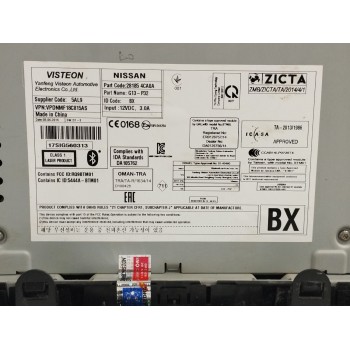 Recambio de sistema audio / radio cd para nissan x-trail (t32) 1.6 dci turbodiesel cat referencia OEM IAM 281854CA0A  