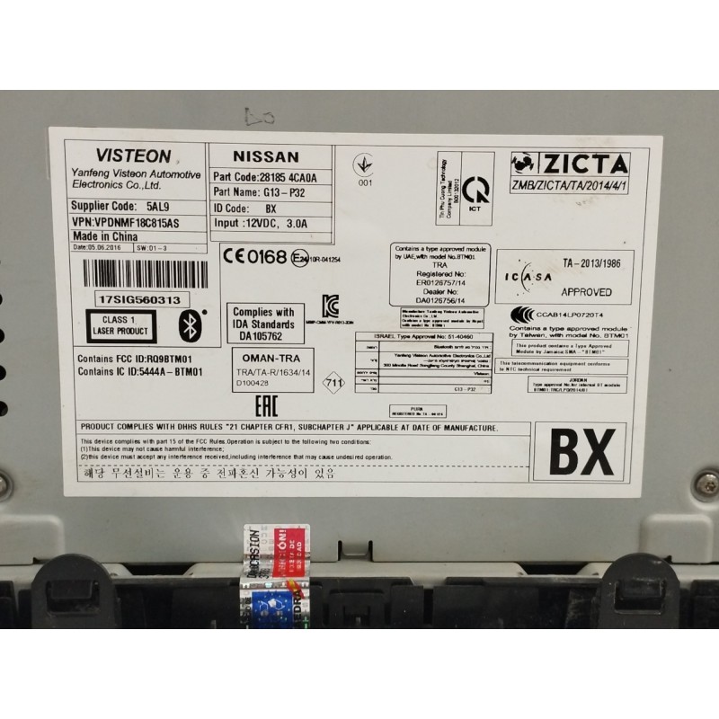 SISTEMA AUDIO / RADIO CD