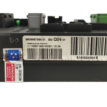 Recambio de caja reles / fusibles para citroën c4 picasso 1.6 blue-hdi fap referencia OEM IAM 9806687980 S180204004B 