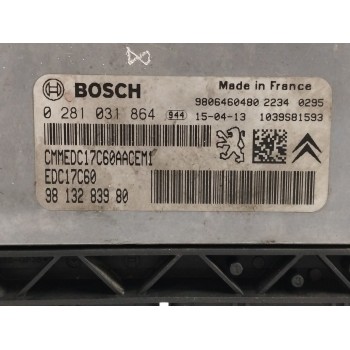 Recambio de centralita motor uce para citroën c4 picasso 1.6 blue-hdi fap referencia OEM IAM 9813283980 0281031864 