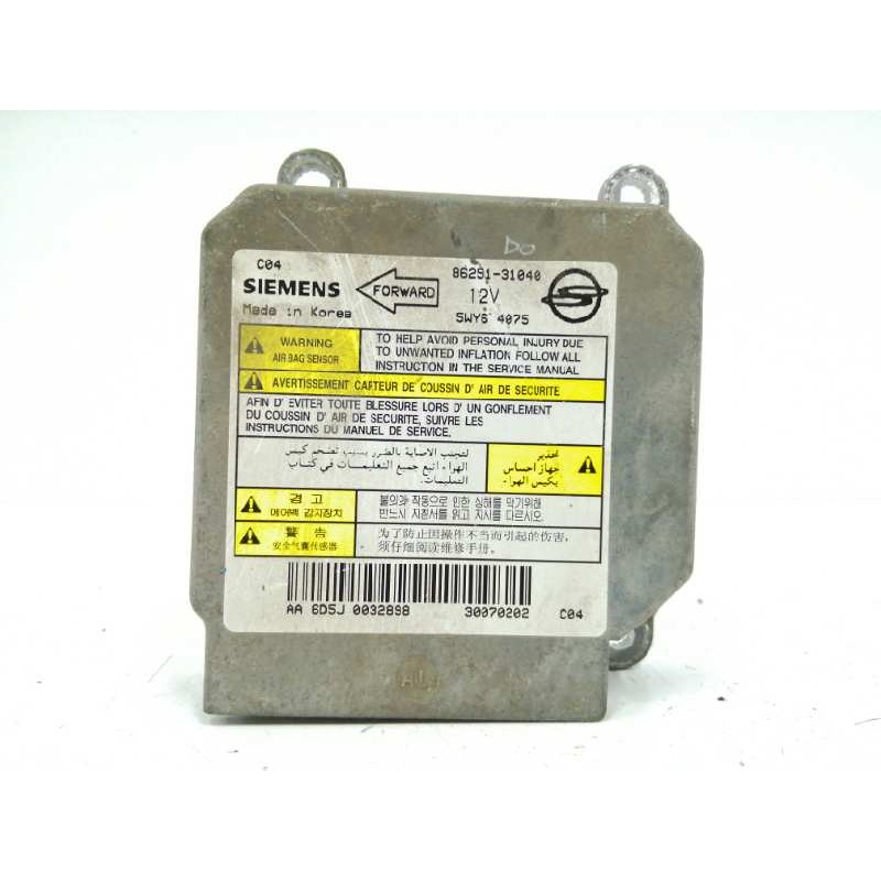 Recambio de centralita airbag para ssangyong actyon 2.0 td cat referencia OEM IAM 8625131040  