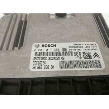 Recambio de centralita motor uce para citroën c3 sx referencia OEM IAM 9666986880 0281017388 