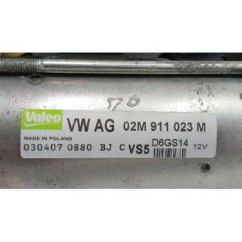 Recambio de motor arranque para volkswagen golf v (1k1) 1.6 fsi referencia OEM IAM 02M911023M  D6GS14