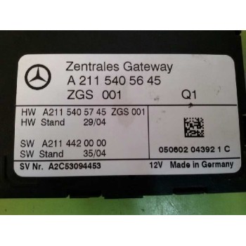 Recambio de centralita cierre para mercedes-benz clase cls (w219) 350 (219.356) referencia OEM IAM A2115405645  