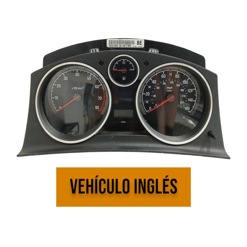 Recambio de cuadro instrumentos para opel zafira b 1.8 16v referencia OEM IAM 13251608 VEHICULO INGLES 